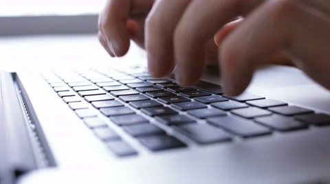 The man working at a computer in a cafe 스톡 동영상 50195634