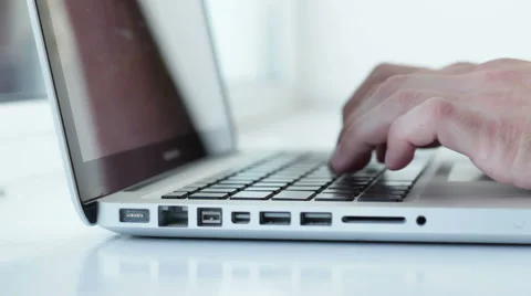 The Man Working At The Computer Stock Footage 40723105