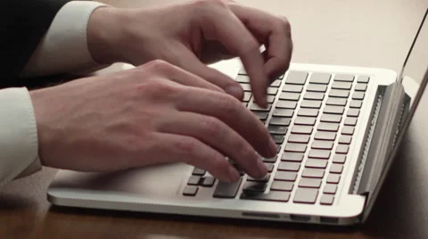 Man working at a computer Stock Footage 43501724