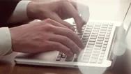 Man Working At A Computer Stock Footage