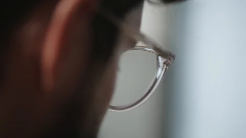 Man working on computer. Video stock 128773440