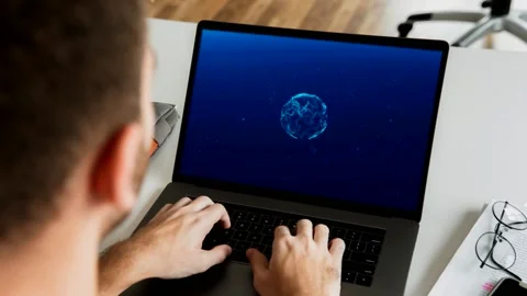 Man working at the computer Stock-Footage 135812339