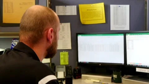 Man working on a computer Stock Footage 194209864