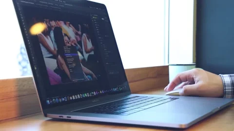 Man working on computer Stock Footage 246627892