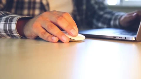 Man working on computer Stock Footage 246628098