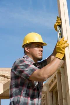 Man Working At Construction Site Stock Photos