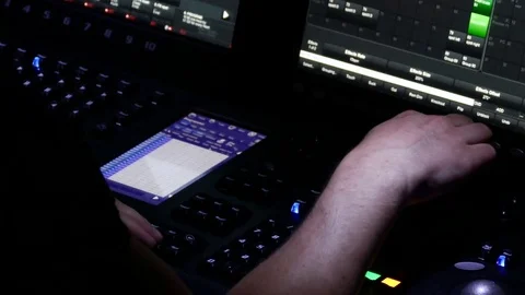 Man working on the control panel Video stock 73169709