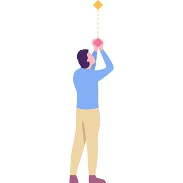 Man working on database integration vector icon Stock Illustration