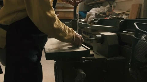 Man working on a drilling machine Stock Footage 167709866