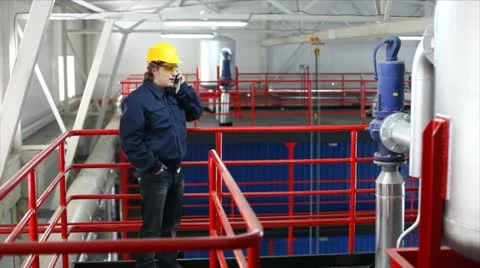 Man working in a factory Stock Footage 24651891