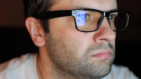 Man working On His Computer  動画素材 51694332