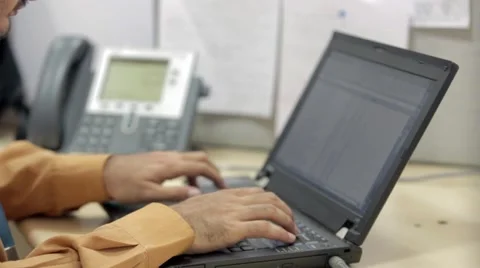 Man working on his Laptop 動画素材 55551705