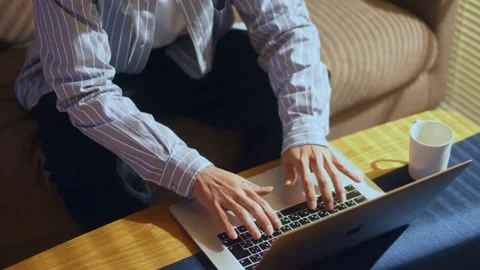 Man working from home Stock Footage 161881026