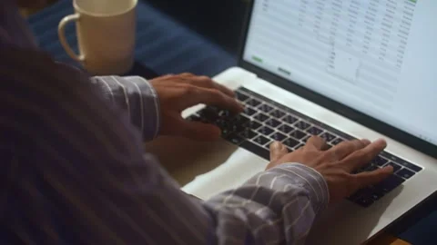 Man working from home 스톡 동영상 161881033