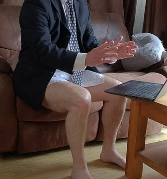Man working from home Stock Photos