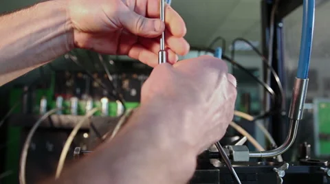 Man working in industry Stock Footage 40401227