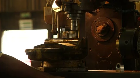 Man Working On Industry Machine Stock Footage 63989614
