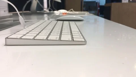 Man working on keyboard Stock Footage 73706249