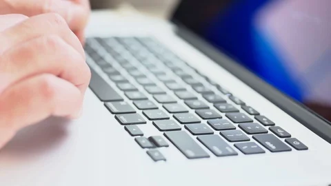 Man Working On Laptop Stock Footage 129473729