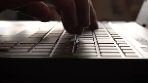 Man working on laptop Stock Footage 141716190