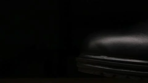 Man working with leather, shoemaker designer fashion work with shoes boots close Stock Footage 143700596