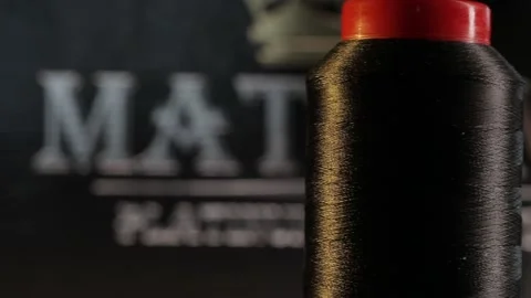 Man working with leather, shoemaker designer fashion work with shoes boots close Stock Footage 143704140