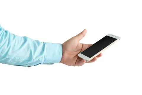 Man working on mobile. Stock Photos