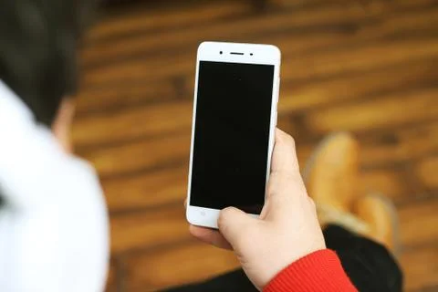 Man working on mobile. Stock Photos