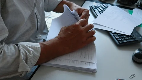 Man working in the office Stock Footage 113597743
