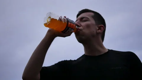 Man Working Out With Electrolytes Stock Footage 232790952