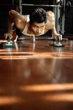 Man working out Stock Photos