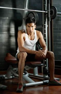 Man working out Stock Photos