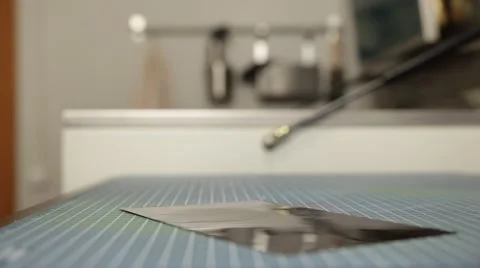 Man working on printing machine in print factory Stock Footage 66605353