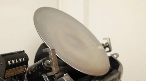 Man working on a printing press Stock Footage 66606653