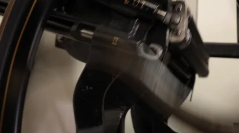 Man working on a printing press Stock Footage 66606898