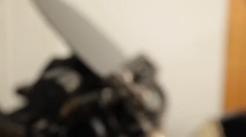 Man working on a printing press Stock Footage 66607092