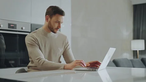 Man working remotely Stock Footage 234346915
