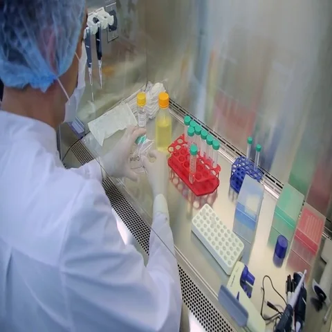 Man working in the science lab Stock Footage 69703650