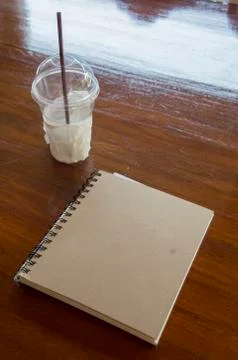 Man working table book pen booklet concept Stock Photos
