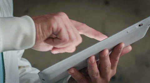 Man Working With A Tablet 스톡 동영상 30441702