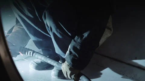 The man working the welding Video stock 44350307