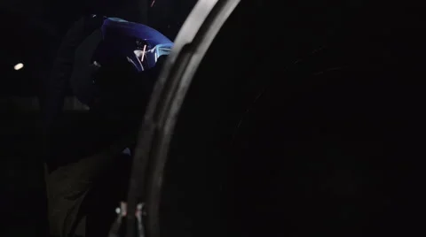 The man working the welding Video stock 44350323