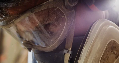 Man Working At Wood Workshop Stock Footage 125894018