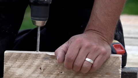 Man working in workshop Stock Footage 95178631