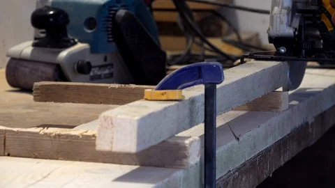 Man working in workshop Stock Footage 95181558