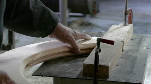 A man working in a workshop on the machine Stock-Footage 59694020