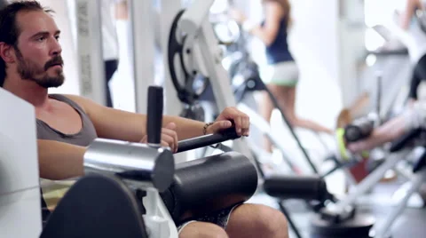 Man Workout Stock Footage 42974363