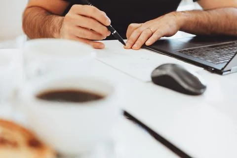 Man on the Workplace Stock Photos