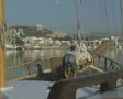 Man works on the deck of a Gulet SD Footage