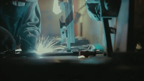The man works at a factory Stock Footage 83208945